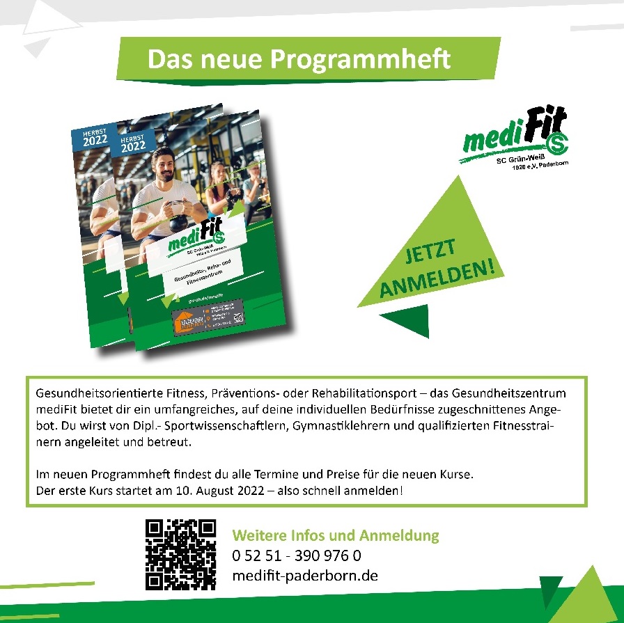 Das neue mediFit-Programmheft ist da!