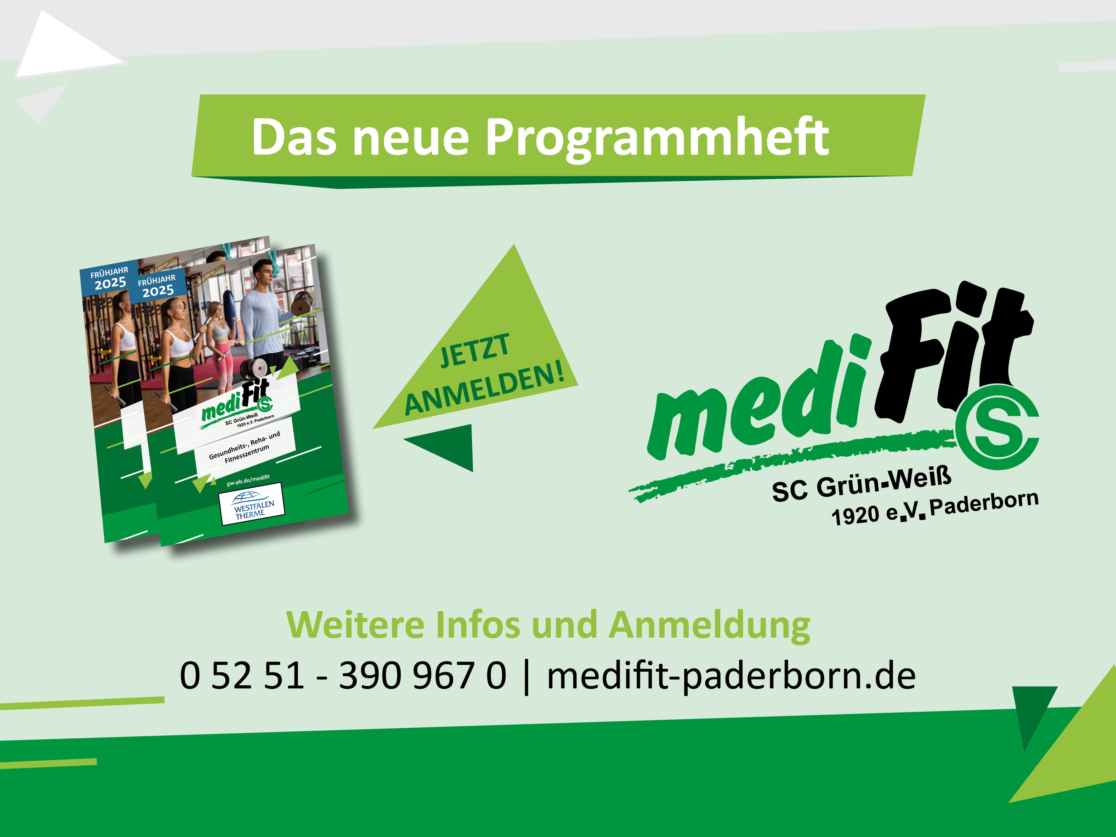 Das neue mediFit-Programmheft I/2025 ist da