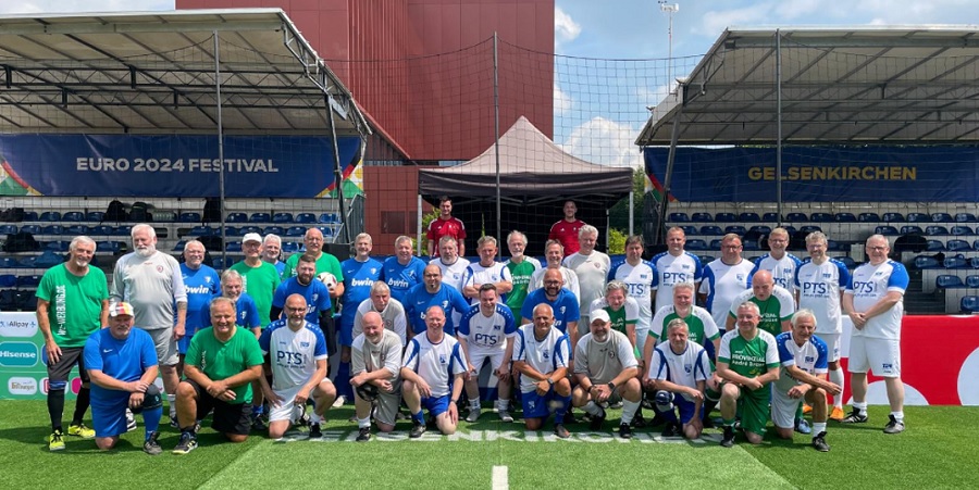 Walking Footballer des SC Grün Weiß Teil der EURO 2024