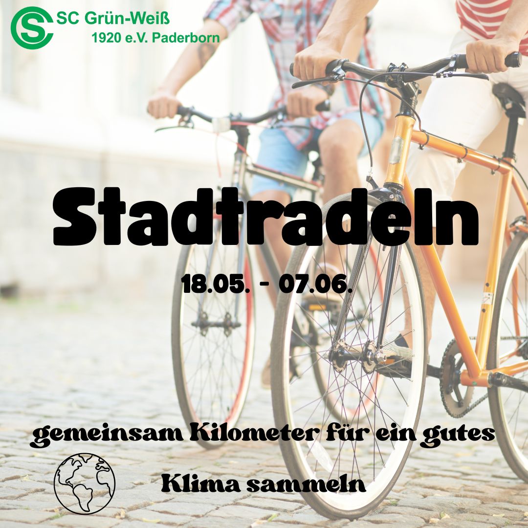 Stadtradeln 2025 - Kilometer sammeln für den SC Grün-Weiß Paderborn!