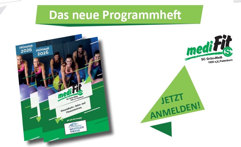 Das neue mediFit-Programmheft I/2026 ist da