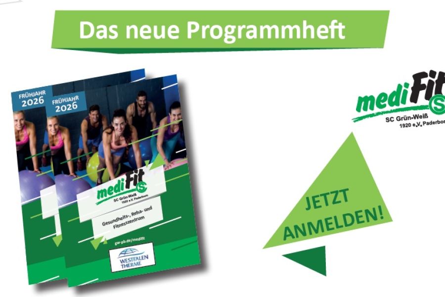 Das neue mediFit-Programmheft I/2026 ist da