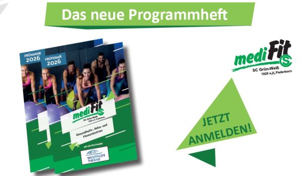 Das neue mediFit-Programmheft I/2026 ist da