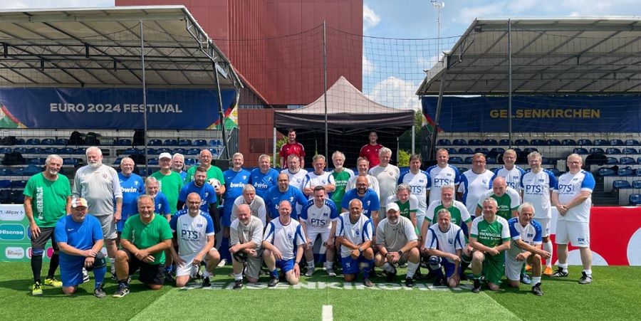 Walking Footballer des SC Grün Weiß Teil der EURO 2024